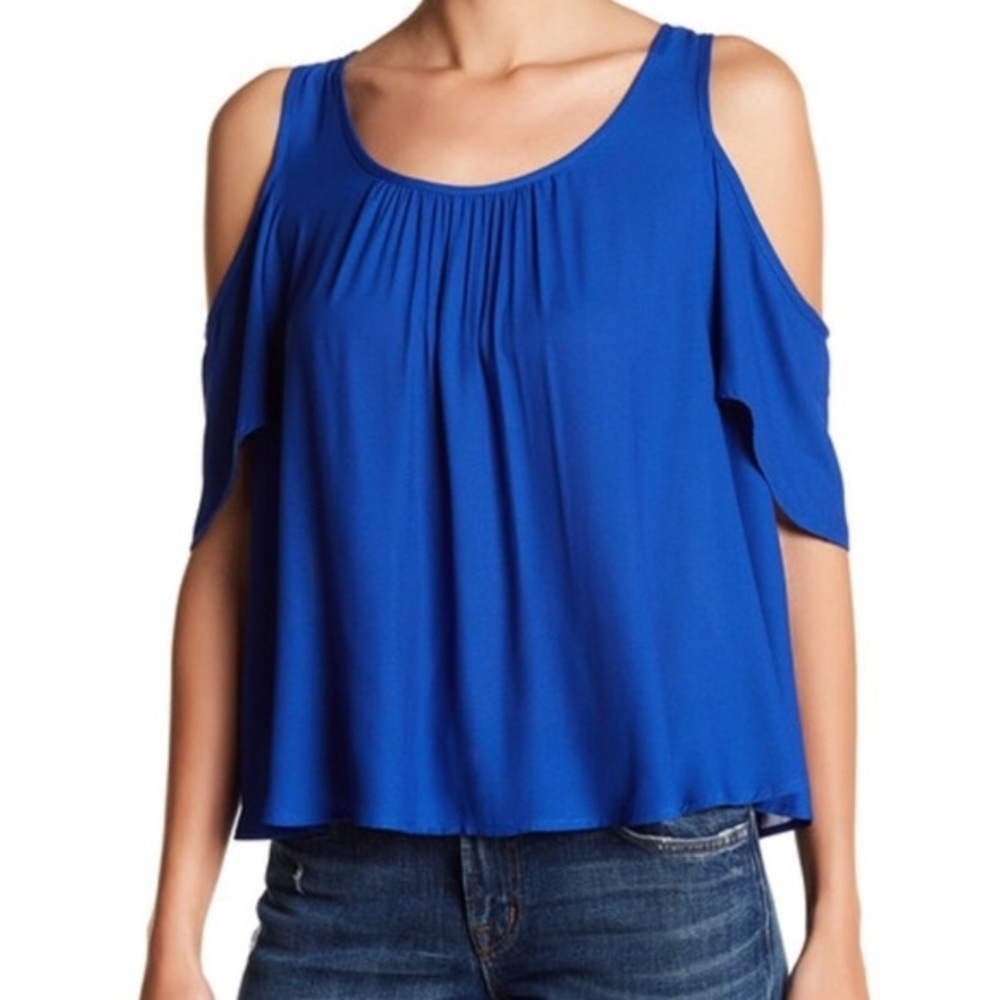 Lush Polyester Blue Top